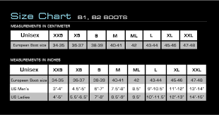 Waterproof Uk Size Charts