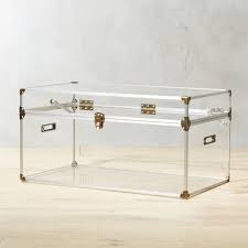 Plexiglass + trunk = coffee table: Mod Large Clear Trunk Reviews Cb2