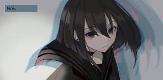 Maybe you would like to learn more about one of these? Wallpaper Black Hair Black Eyes Anime Girls Short Hair Bangs 2048x1011 Kayacionur 1959019 Hd Wallpapers Wallhere