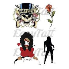 Feel free to explore, study and enjoy paintings with paintingvalley.com. Slash Guns N Roses Temporary Tattoo Easytatt