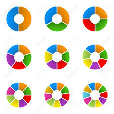 Circular Diagram Set Pie Chart Template Circle Infographics