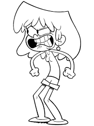 One flu over the loud house. Lori Loud Is Angry Coloring Page 1001coloring Com