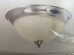 Sears has ceiling lights for any area of the house. Hampton Bay 12in Ceiling Light Fixture Three Bulb Frosted Brushed Nickel For Sale Online