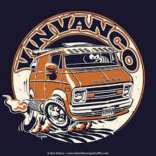 Debbie And Cam Over At House O Speed Commissioned Sticker Artwork For Vintage Van Company - Vinvanco Vintage Dodge Van Va Cool Vans Automotive Art Car Art