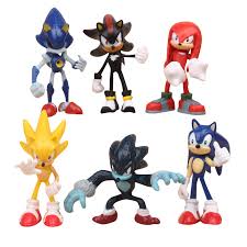 Sonic and shadow have to play as mario, luigi, bowsette, peachette to save the day! Buy Sonic The Hedgehog Sonic Shadow Werehog Metal Sonic Knuckles Super Sonic Figure Set Of 6 Online In India 850185604