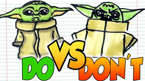 How to draw baby yoda. Mandalorian Challenge How To Draw Baby Yoda Correctly In One Minute