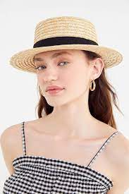 Uo Small Straw Boater Hat Straw Boater Hat Boater Hat Straw Boater