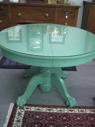 Round Claw Foot Oak Dining Table Lot 519 Painted Dining Room Table Oak Table Dining Table Makeover