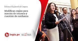 1.ª nueva regulación de las mociones de censura a nivel local introduciendo una convocatoria. Modifican Reglas Para Mocion De Censura Y Cuestion De Confianza Lp