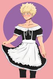 Maybe you would like to learn more about one of these? Katsuki Bakugou In A Dress Maid Outfit Anime Mha Characters In Maid Outfits Maid Outfit