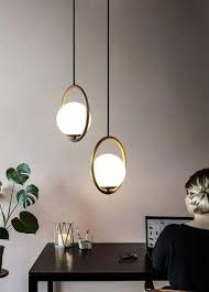 Modern 1 Light Gold Circle Ring Globe Hanging Mila Pendant Light Pendant Lights Pendant Modern Pendant Light Hanging Pendant Lamp Hanging Pendant Lights