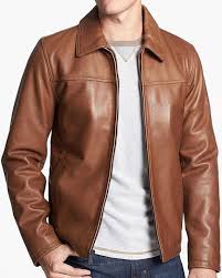Men S Leather Jacket Men Shirt Collar Style By Myleatherjackets 159 99 Leather Jacket Men Custom Leather Jackets Mens Leather Shirt