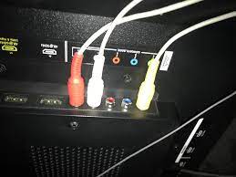 Insert the colored connectors on the wii av cable into the input connectors on the tv. Trying To Set Wii Up On Vizio Smart Tv Does This Look Right Wii