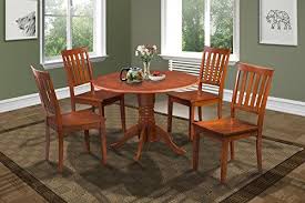 Shop target for kitchen & dining furniture you will love at great low prices. 5 Pc Small Kitchen Table Set In Saddle Brown Finish Small Kitchen Table Sets Small Kitchen Tables Solid Wood Dining Set