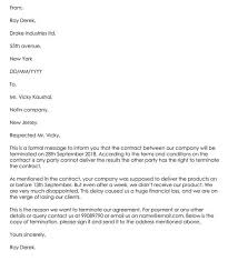 Agreement contract termination letter sample doc. Writing A Contract Termination Letter Guide And Free Templates