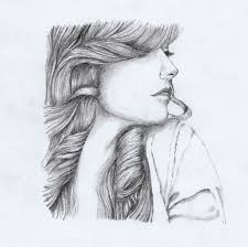 Disegni Belli Ma Facili Viso Profilo Ragazza Capelli Ricci Matita Schiaro Scuro Abbozzo Disegni A Matita Facili Disegno Di Visi Disegno Di Capelli