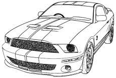 Ford mustang gt fastback 1968. Ford Mustang High Power Car Coloring Pages Best Place To Color