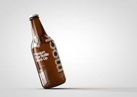 Download Amber Glass Beer Bottle Mock Up Lager Bottle Mock Up The Sound Of Breaking Glass Creative Studio