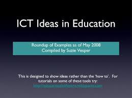 Ict Examples Presentation By Suzie Vesper Via Slideshare Presentation Topics Interesting Topics For Presentation Ict