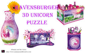 The unique curved puzzle pieces create an elegant vase that . Do You Love 3d Puzzles Ravensburger Unicorn 3d Puzzles Are Very Creative Mummy And The Cuties