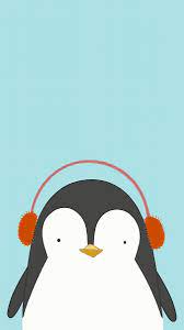 Cute Penguin Listening To Music Mobile Phone Wallpaper Vector Free Image By Rawpixel Com Marinemynt Penguin Wallpaper Illustration Art Kids Cute Penguins