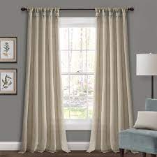 Maybe you would like to learn more about one of these? Lush Decor Burlap Knotted Tab Top Knotted Tab Top 95 X 45 Solid Dark Linen Cotton Blend Knotted Tab Top Pair Window Panel Walmart Com Walmart Com