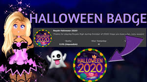 Halloween 2020 Badge Leaked Roblox Royale High Youtube