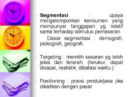 Dalam hal ini penulis akan mengambil contoh segmentasi dan target pasar pt. Perencanaan Web Web Plan Perencanaan Web Web Plan