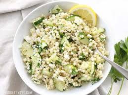 Fluff the couscous well, breaking up any chunks. Lemony Cucumber Couscous Salad Budget Bytes
