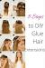 Black Hair Glue In Hair Extensions