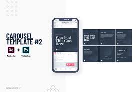 Instagram Carousel Templates Xd Ps In 2020 Templates Instagram Template Layout Template