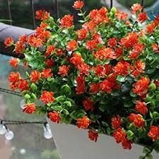 Check spelling or type a new query. Yxyqr Artificial Flowers Outdoor Uv Resistant Fake Plastic Plants Outside Indoor Hanging Faux Greenery Shrubs Arrangement For Vase Porch Window Box Patio Wedding Home Decoration 4 Pack Orange Home Decor Home Urbytus Com