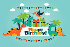 Happy Birthday Images For Kids Boy Dinosaur Party Children S Birthday Party With Green Sky Backdrop Custom Backdrop Hu0331 Happybi Dinosaur Birthday Theme Happy Birthday Kids Happy Birthday Boy