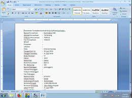 Tutorial Membuat Kontrak Kerja Dengan Template Ms Word Pada Software Kontraktor Gratis Page Layout Words Templates