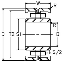 Double Row Two Row Cylindrical Bearings American Roller