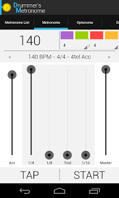 Iphone • over 500 grooves from all genres (rock, blues jazz shuffle, latin, etc) and great bands. Drummer S Metronome