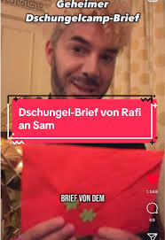 Dschungel-Brief von Rafi an Sam Dylan