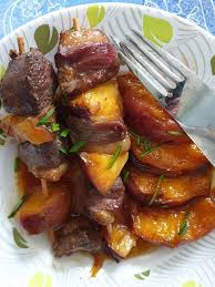 Petites Brochettes De Magret De Canard Et Peches Magret De Canard Brochette Brochettes De Canard
