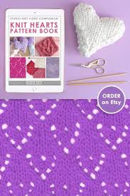 Knit Hearts Pattern Book 6 Designs Pdf Download Etsy Knitted Heart Pattern Knitted Heart Knitting Patterns Free Scarf Cowls