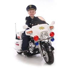 Kid Motorz Police Motorcycle 12 Volt Battery Powered Ride On White Kids Motorcycle Riding Motorcycle Kids Ride On