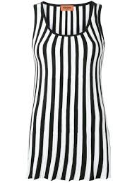 Black And White Striped Tank Top Dress Missoni Striped Tank Top Farfetch In 2020 Striped Tank Top Knitted Tank Top Fashion