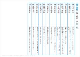 小学生用 四字熟語 一覧プリント ちびむすドリル 小学生