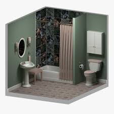 Bathroom 3d Model 3d Model Bathroom Blender 3d