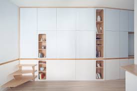 Organizing hacks and homemade shelving and storage tips for garage, pantry, bedroom. Photo 6 Of 9 In A Tiny Apartment In The Italian Riviera Takes Cues From Nautical Design Dwell
