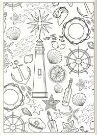 Nautical Collage Coloring Page Coloring Pages Kindergarten Coloring Pages Mandala Coloring Books