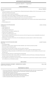 Accounting manager tasks and responsibilities: Key Accounts Manager Resume Sample Mintresume
