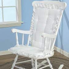 White Eyelet Rocking Chair Cushion Walmart Com Rocking Chair Cushions White Rocking Chairs Rocking Chair Nursery