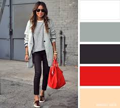 Red and black clothes combination. Ten Classic Clothing Combinations To Get The Perfect Image