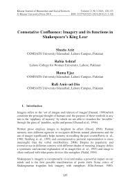Pdf Connotative Confluence Imagery And Its Functions In Shakespeare S King Lear