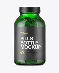 Green Glass Bottle With Pills Mockup In Bottle Mockups On Yellow Images Object Mockups Mockup Free Psd Mockup Mockup Free Download